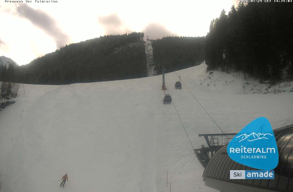 Archived image Webcam Reiteralm: Preunegg Jet Base Station