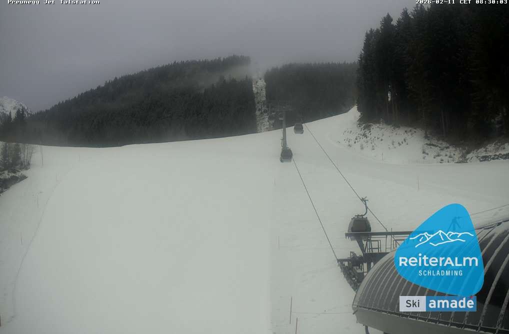 Archiv Foto Webcam Reiteralm - Talstation Preunegg