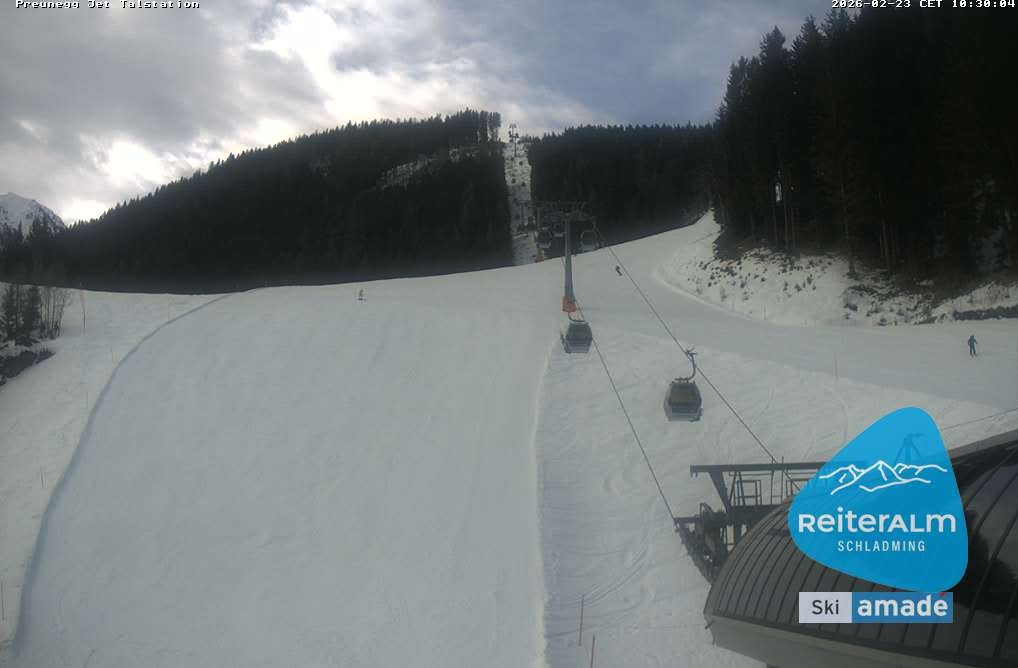Archived image Webcam Reiteralm: Preunegg Jet Base Station