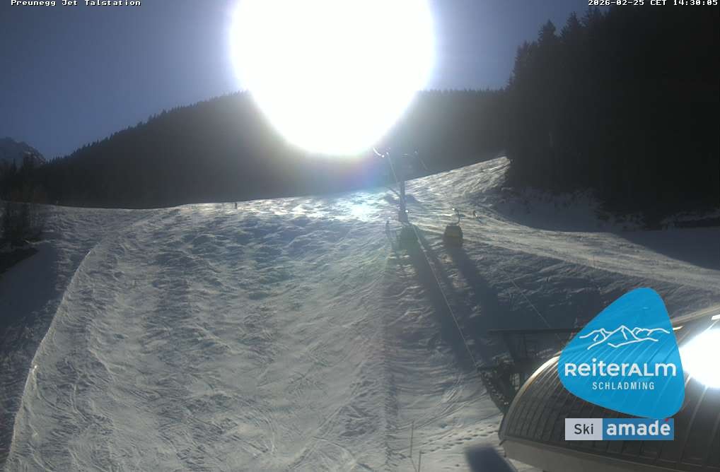 Archived image Webcam Reiteralm: Preunegg Jet Base Station