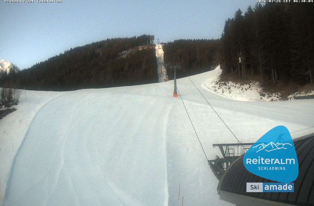Archived image Webcam Reiteralm: Preunegg Jet Base Station