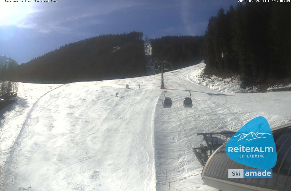 Archived image Webcam Reiteralm: Preunegg Jet Base Station