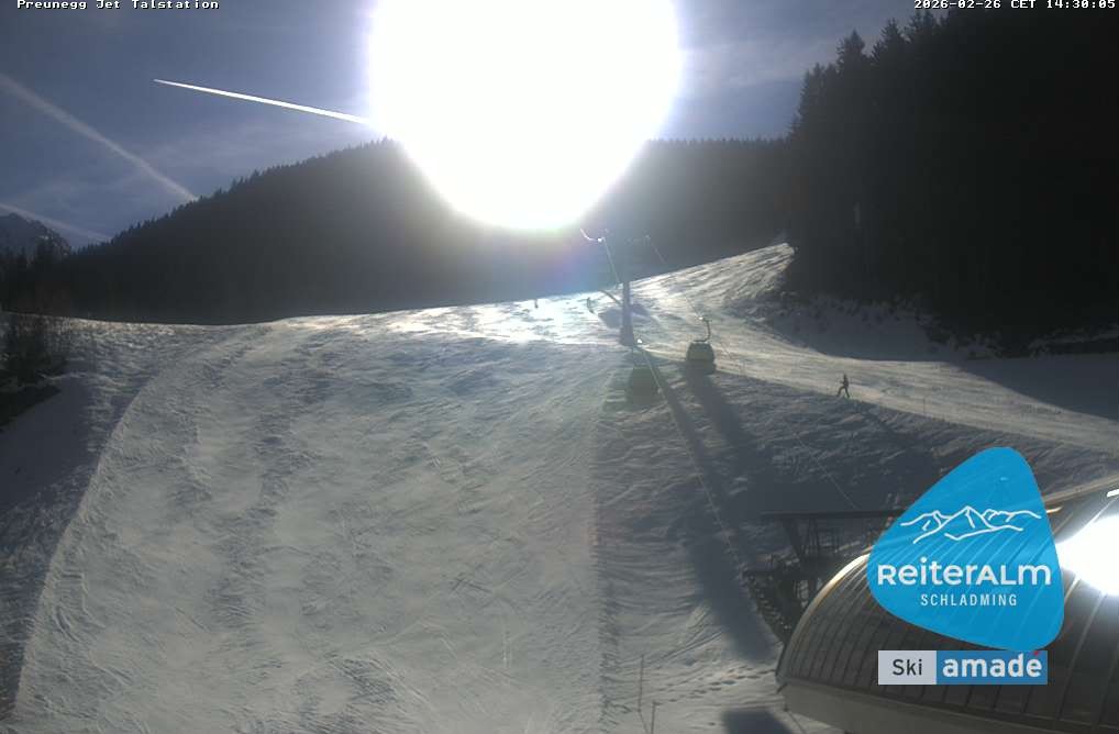 Archived image Webcam Reiteralm: Preunegg Jet Base Station