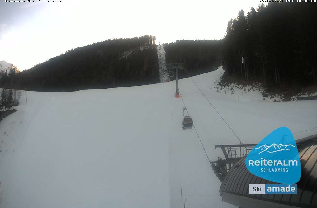 Archived image Webcam Reiteralm: Preunegg Jet Base Station