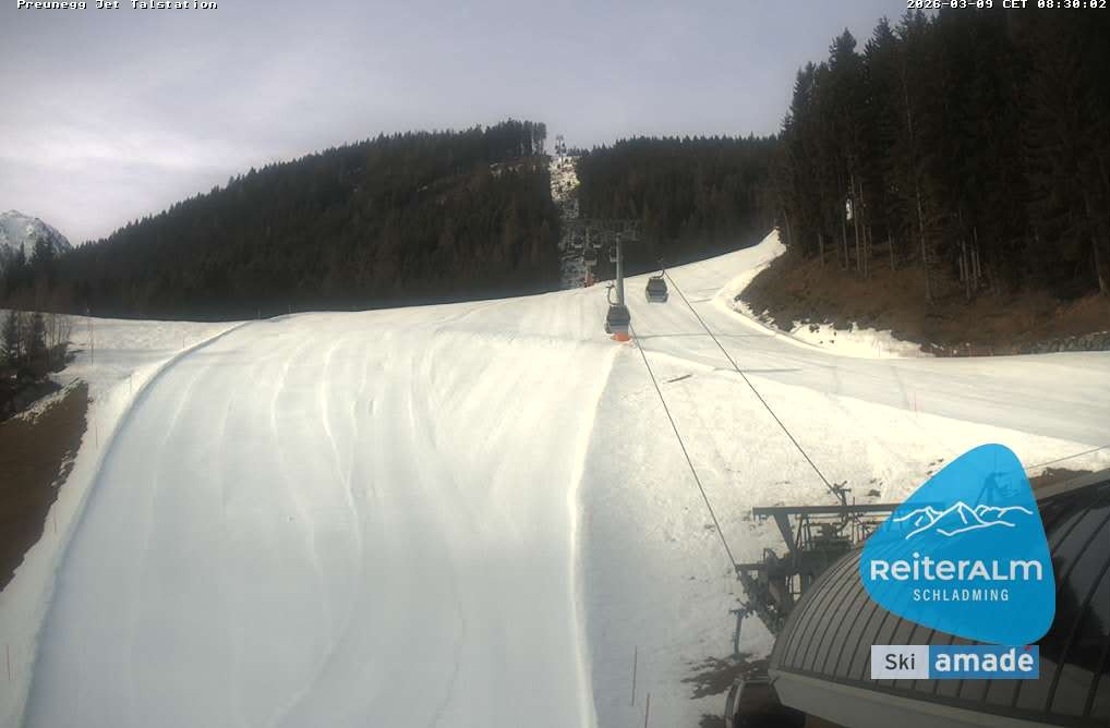 Archiv Foto Webcam Reiteralm - Talstation Preunegg