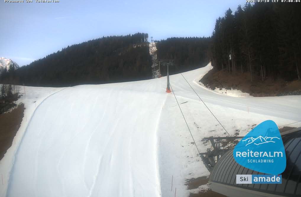 Archived image Webcam Reiteralm: Preunegg Jet Base Station