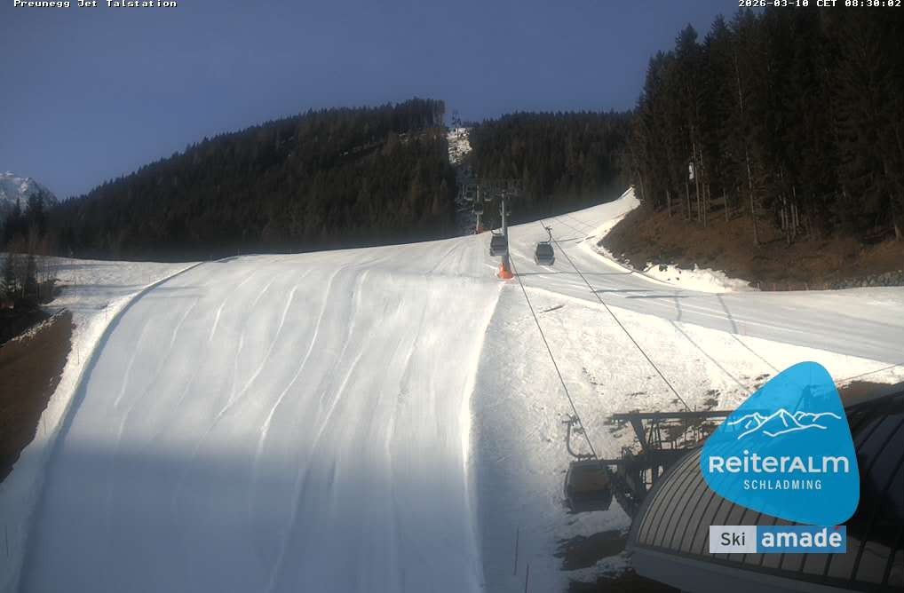 Archived image Webcam Reiteralm: Preunegg Jet Base Station