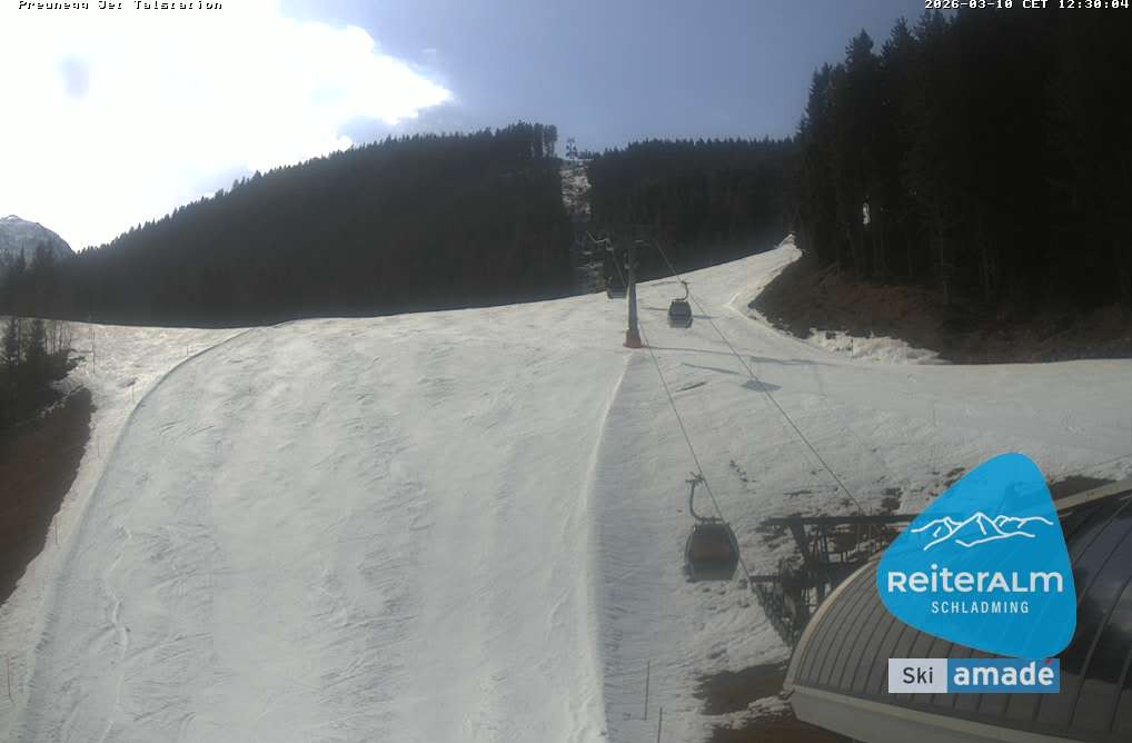 Archived image Webcam Reiteralm: Preunegg Jet Base Station