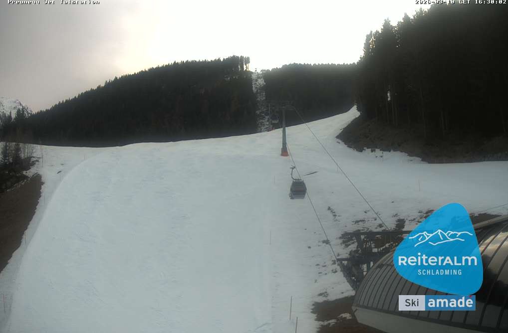 Archived image Webcam Reiteralm: Preunegg Jet Base Station