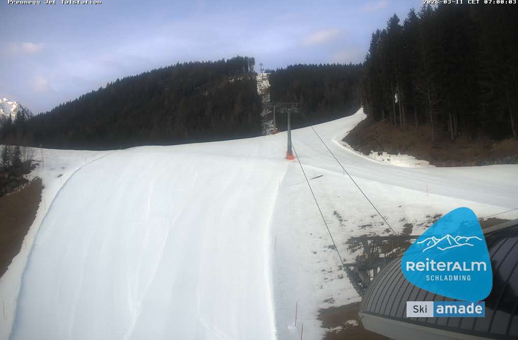Archiv Foto Webcam Reiteralm - Talstation Preunegg