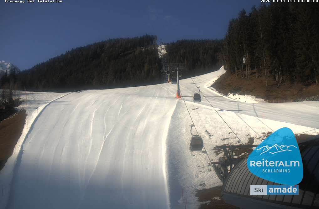 Archiv Foto Webcam Reiteralm - Talstation Preunegg