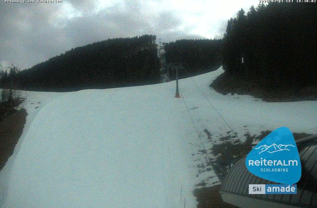 Archived image Webcam Reiteralm: Preunegg Jet Base Station