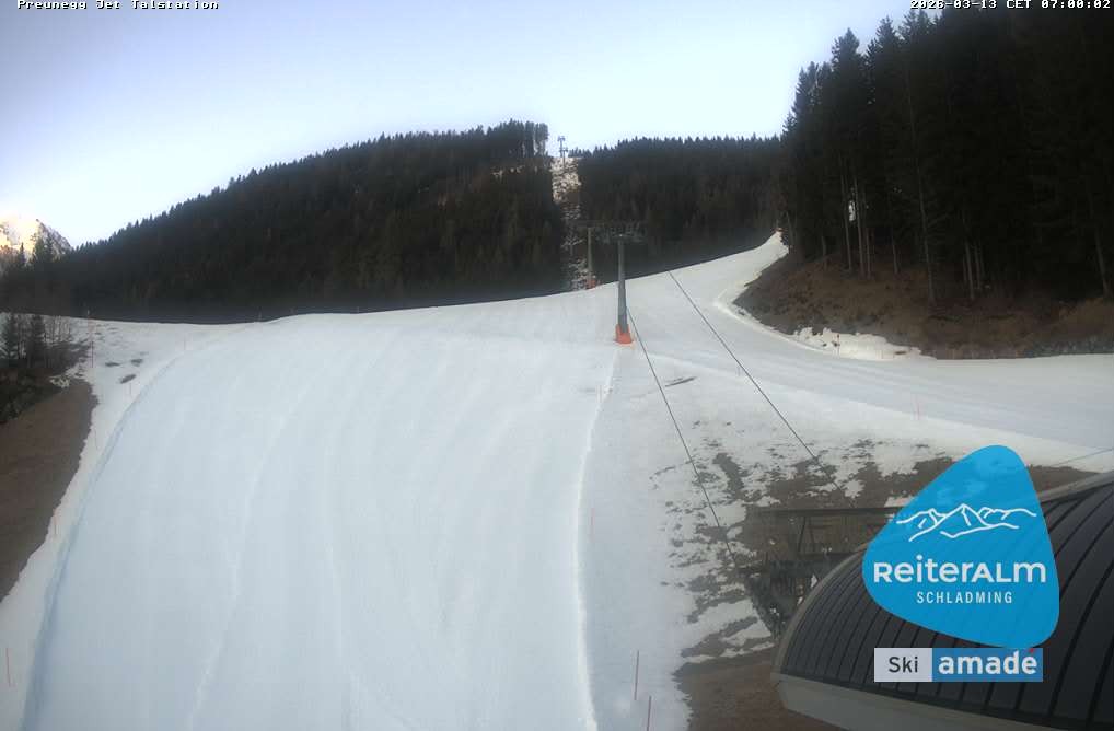 Archived image Webcam Reiteralm: Preunegg Jet Base Station