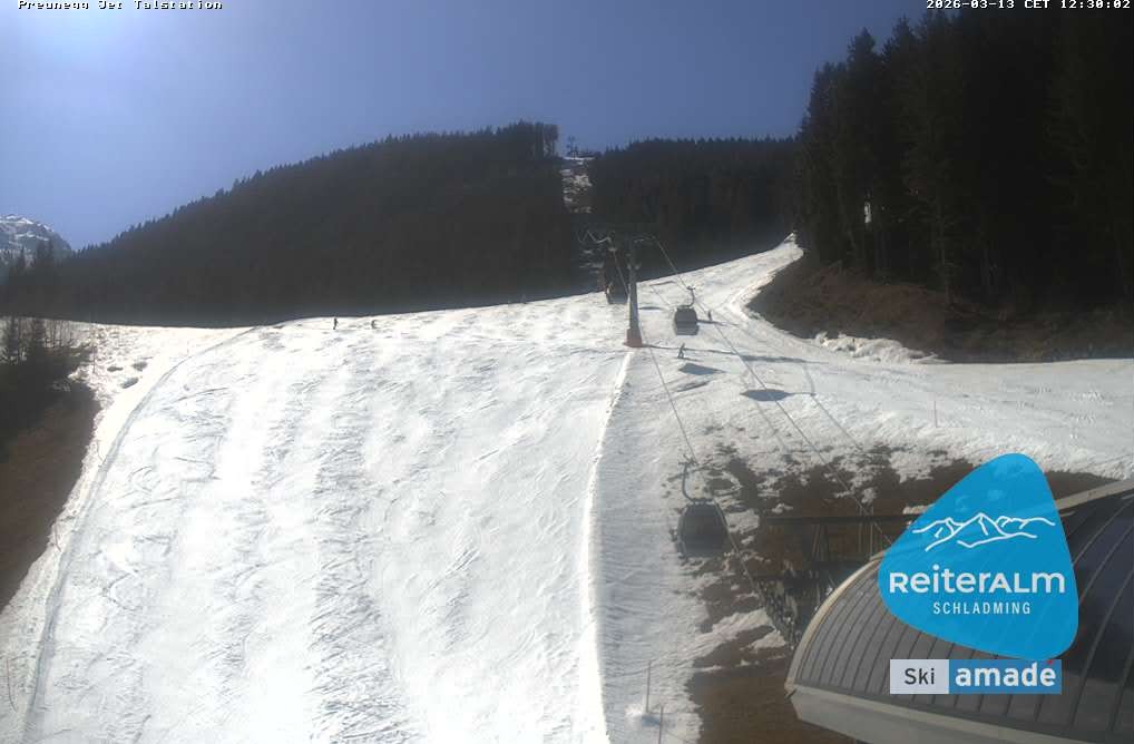 Archived image Webcam Reiteralm: Preunegg Jet Base Station