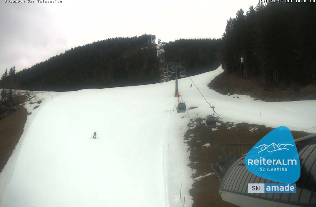 Archived image Webcam Reiteralm: Preunegg Jet Base Station