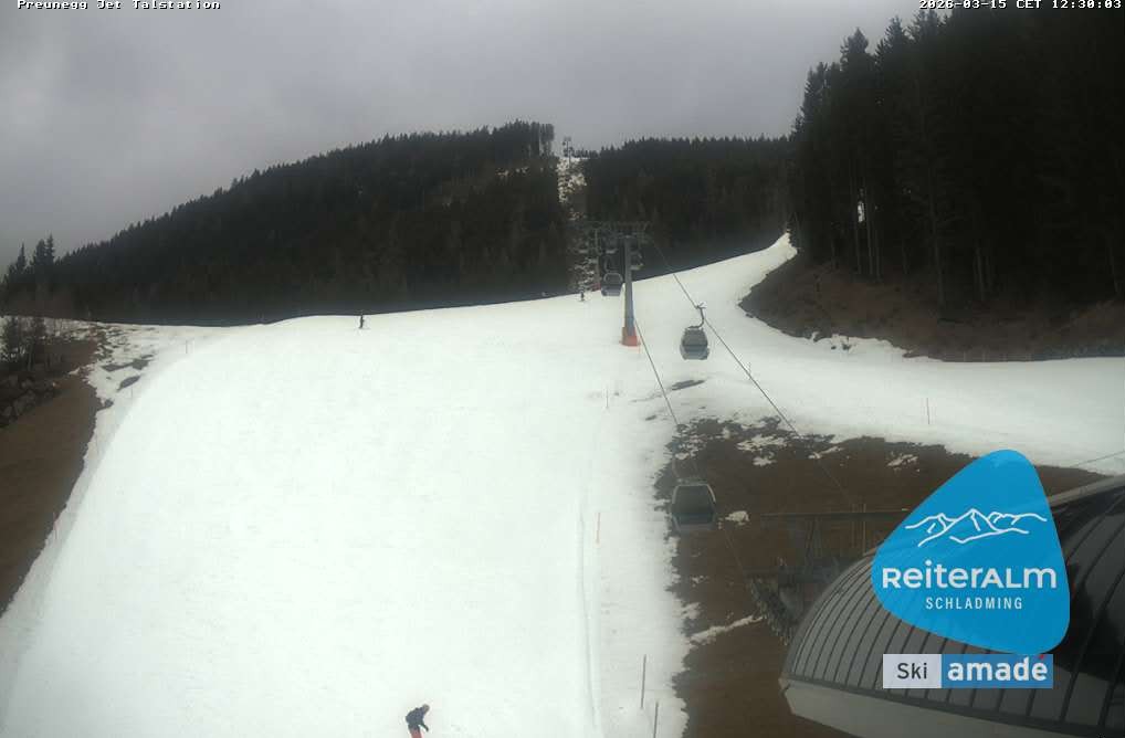 Archived image Webcam Reiteralm: Preunegg Jet Base Station