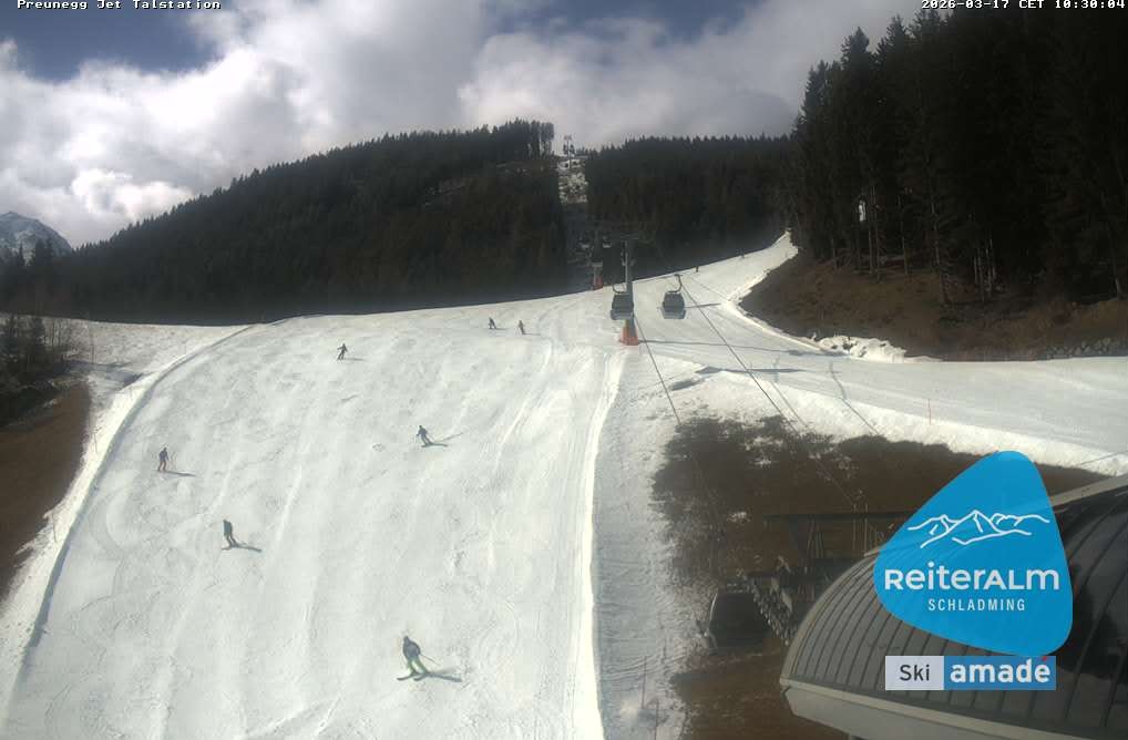 Archiv Foto Webcam Reiteralm - Talstation Preunegg