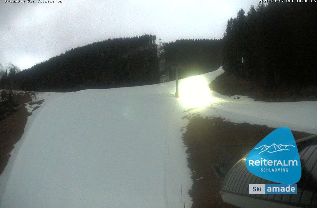 Archiv Foto Webcam Reiteralm - Talstation Preunegg