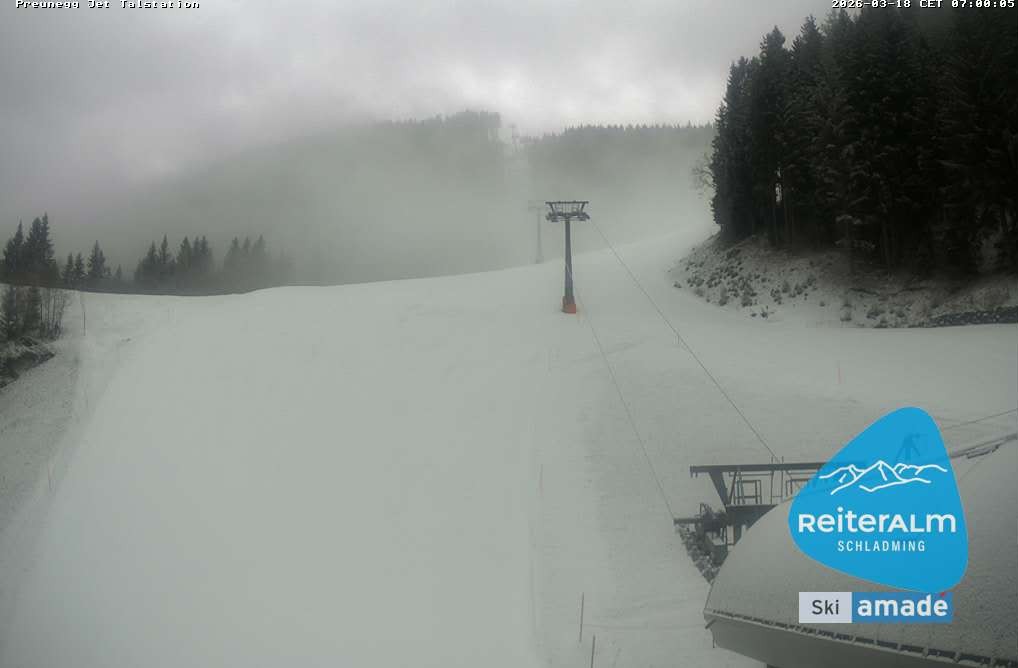 Archived image Webcam Reiteralm: Preunegg Jet Base Station