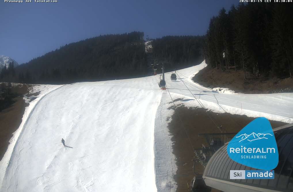 Archiv Foto Webcam Reiteralm - Talstation Preunegg
