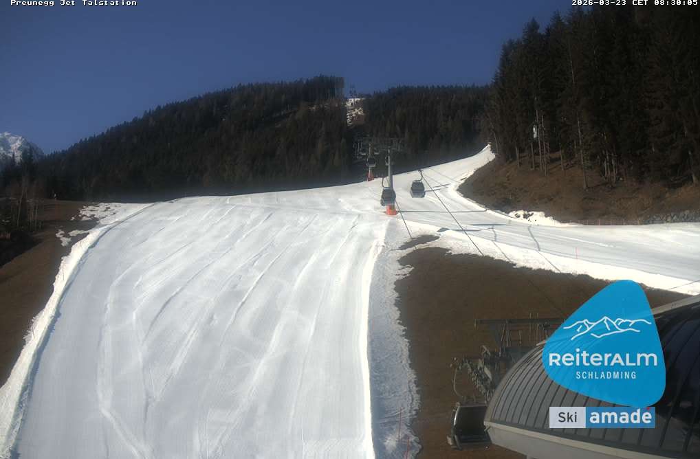 Archiv Foto Webcam Reiteralm - Talstation Preunegg