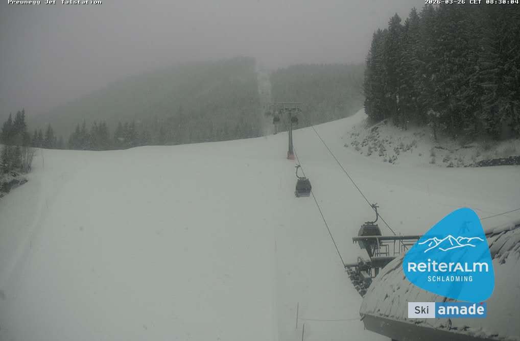 Archiv Foto Webcam Reiteralm - Talstation Preunegg