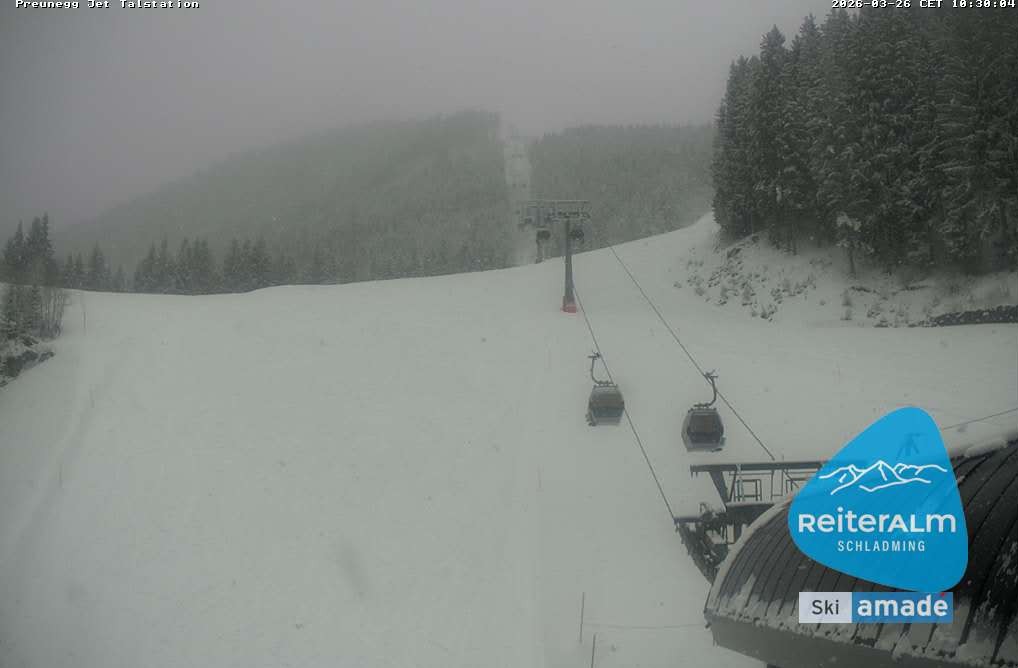 Archiv Foto Webcam Reiteralm - Talstation Preunegg