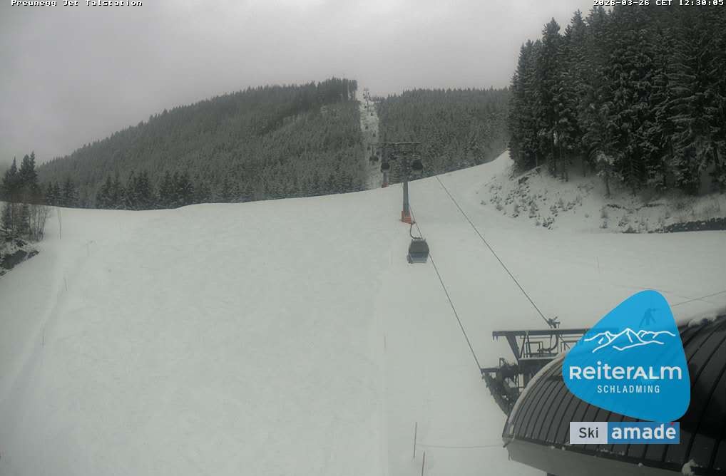 Archiv Foto Webcam Reiteralm - Talstation Preunegg