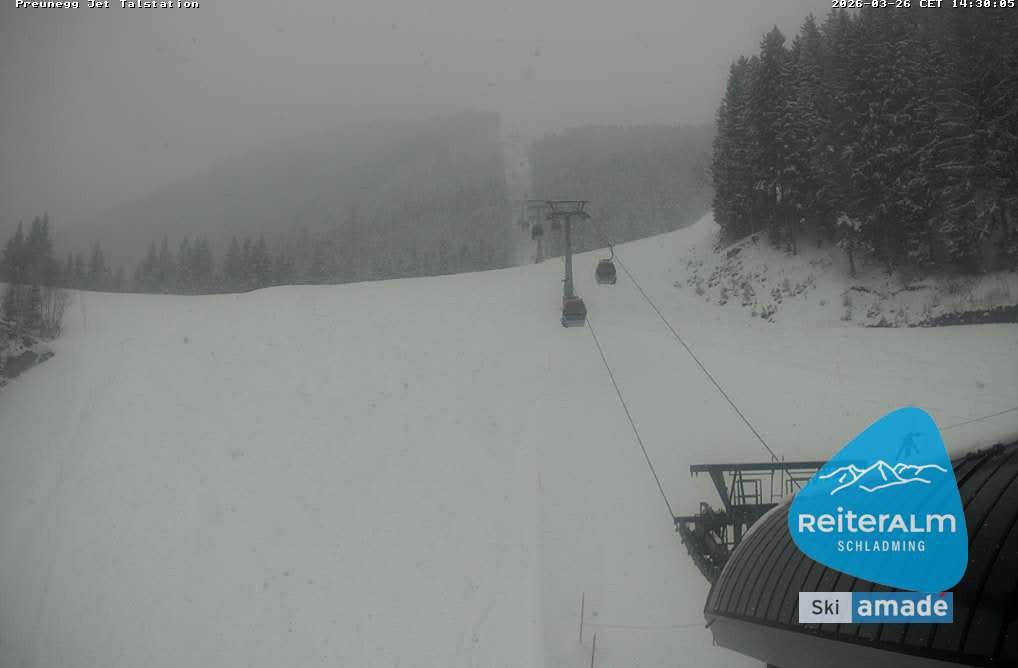 Archiv Foto Webcam Reiteralm - Talstation Preunegg