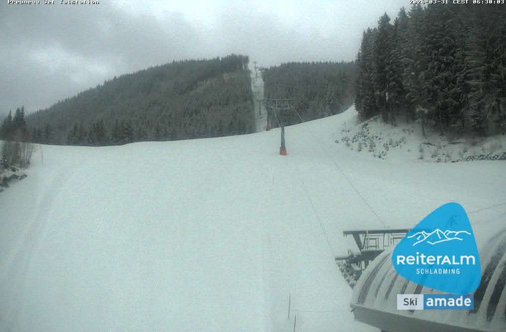 Archived image Webcam Reiteralm: Preunegg Jet Base Station