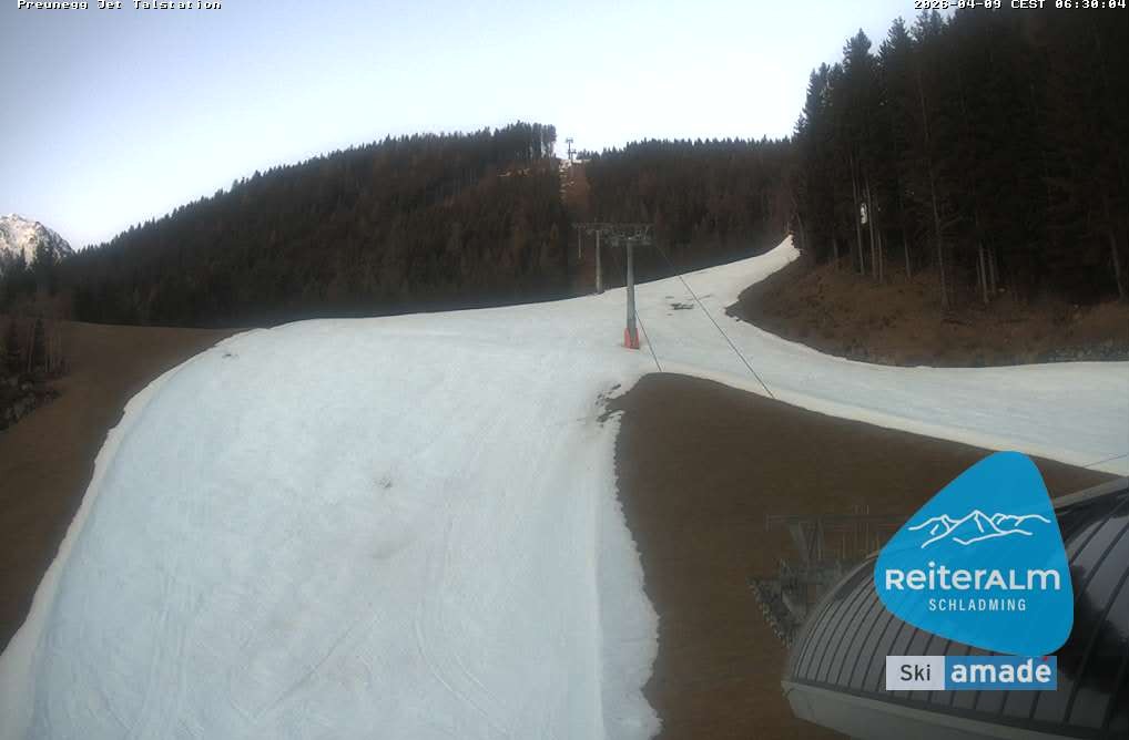 Archived image Webcam Reiteralm: Preunegg Jet Base Station