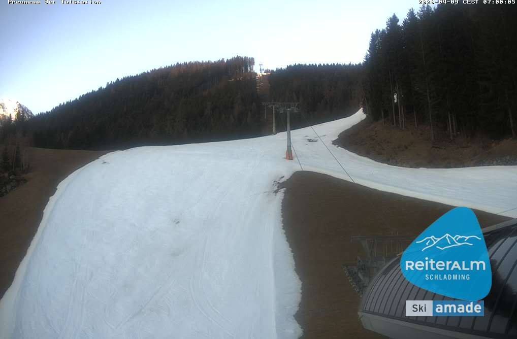 Archived image Webcam Reiteralm: Preunegg Jet Base Station