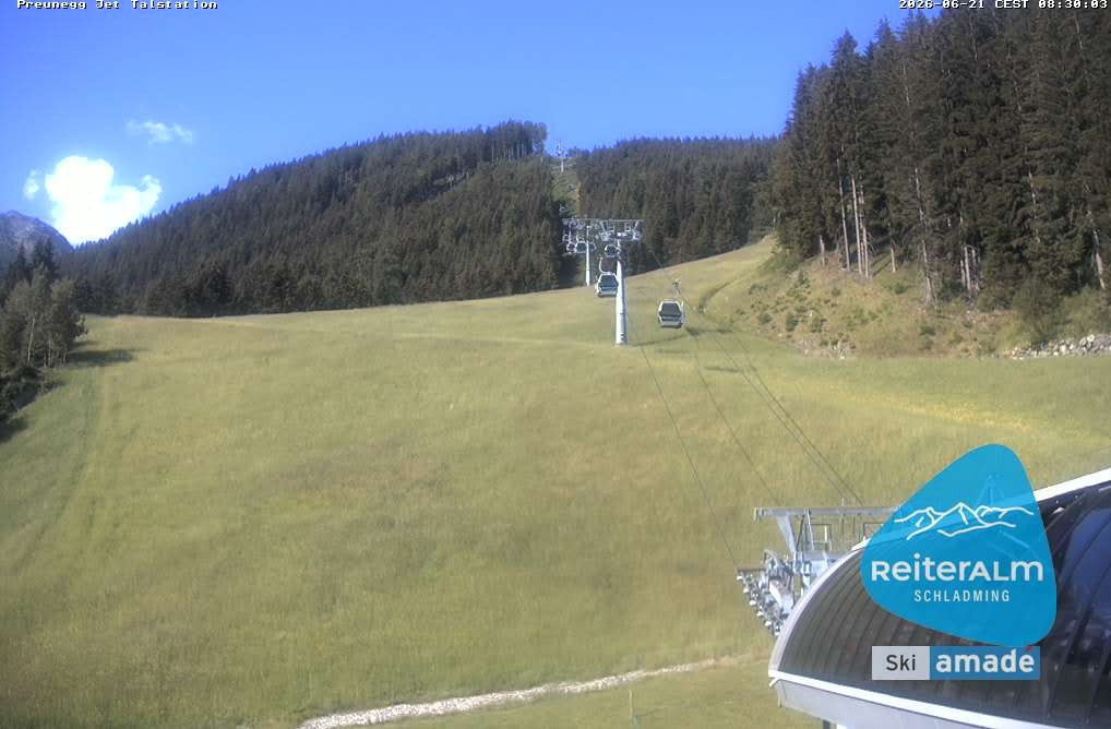 Archiv Foto Webcam Reiteralm - Talstation Preunegg