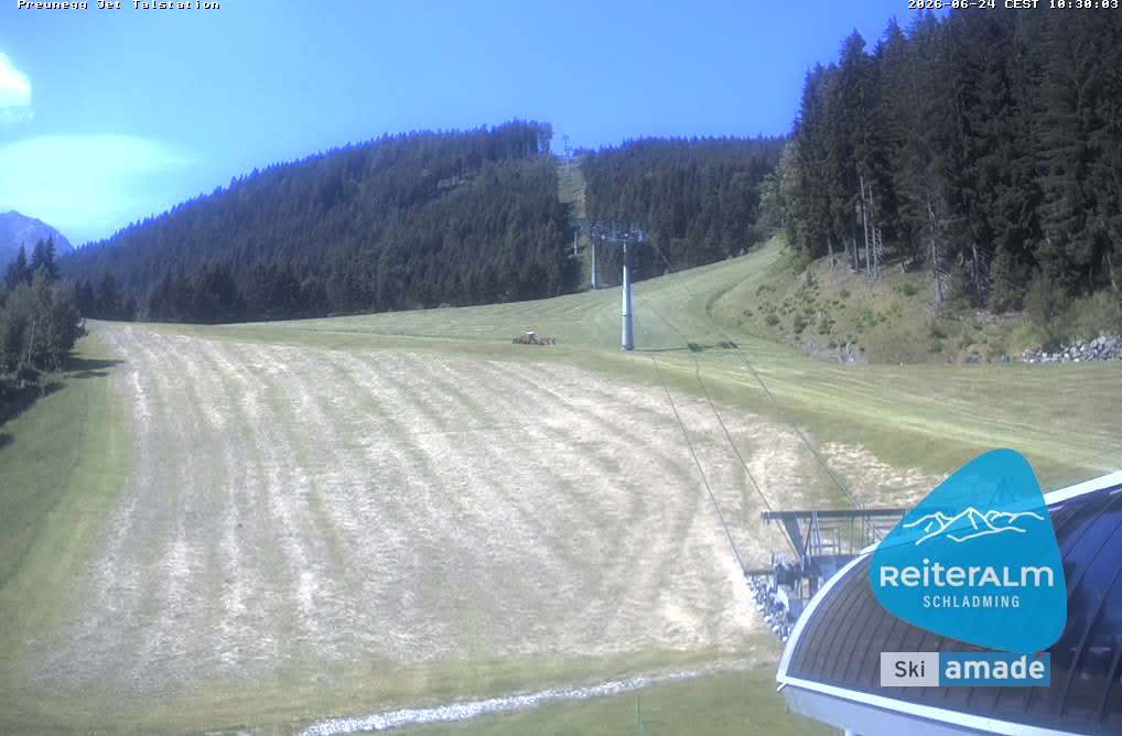 Archiv Foto Webcam Reiteralm - Talstation Preunegg