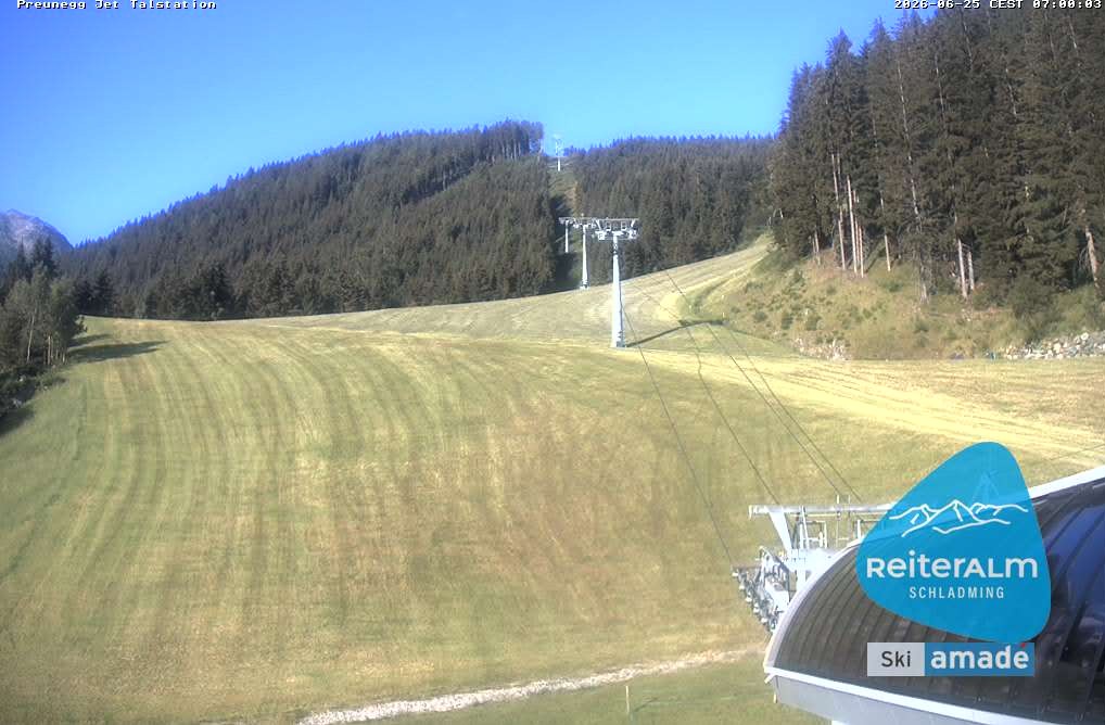 Archived image Webcam Reiteralm: Preunegg Jet Base Station