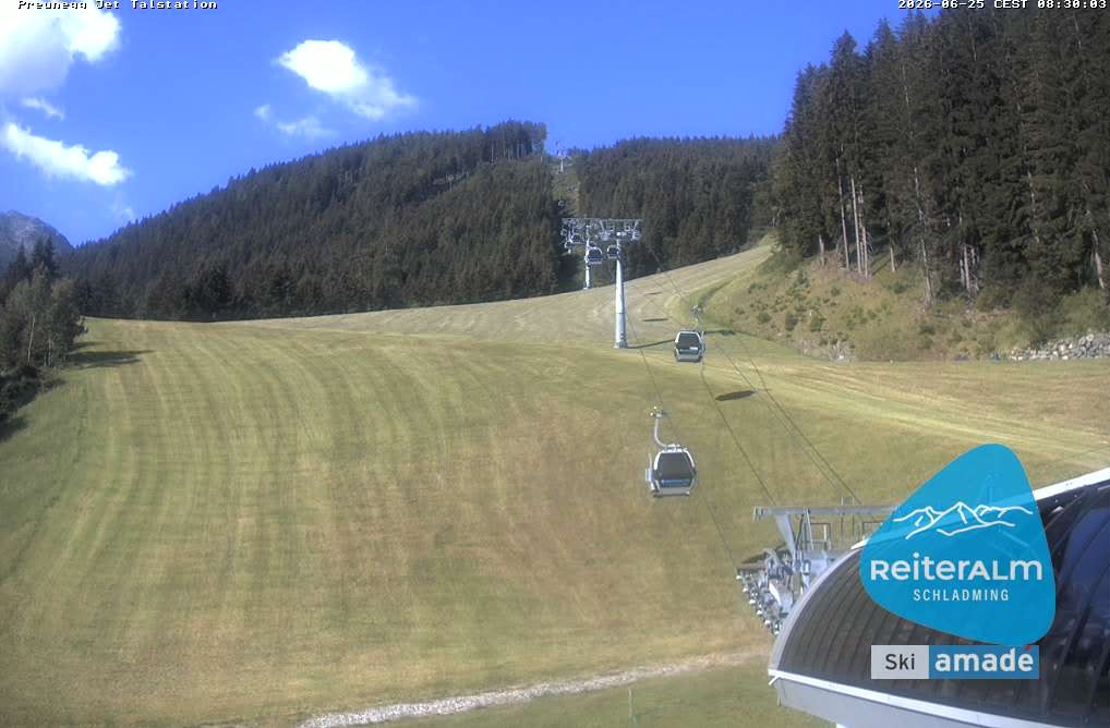 Archived image Webcam Reiteralm: Preunegg Jet Base Station