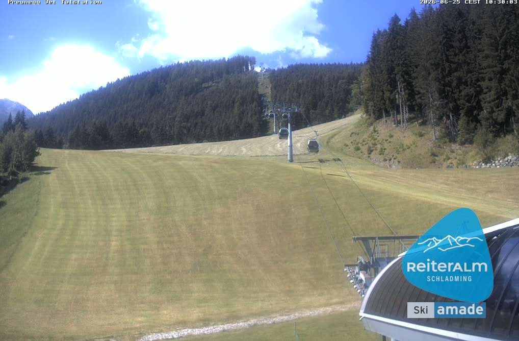 Archived image Webcam Reiteralm: Preunegg Jet Base Station