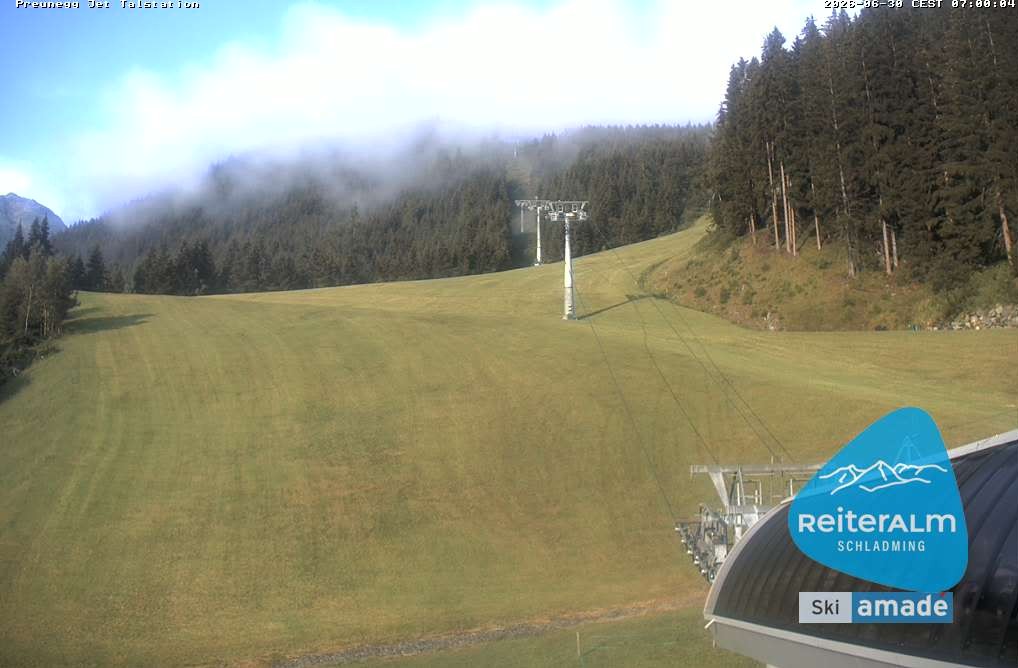 Archiv Foto Webcam Reiteralm - Talstation Preunegg