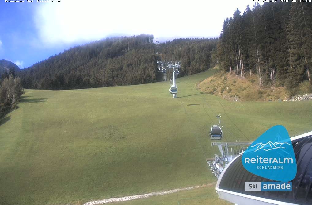 Archiv Foto Webcam Reiteralm - Talstation Preunegg