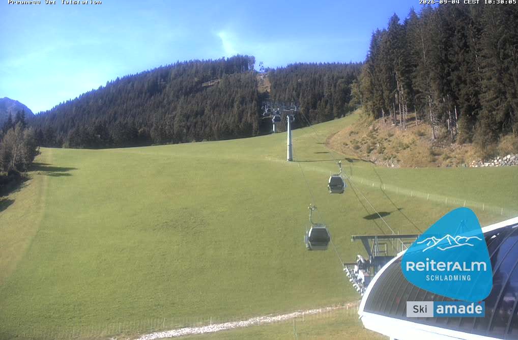 Archived image Webcam Reiteralm: Preunegg Jet Base Station