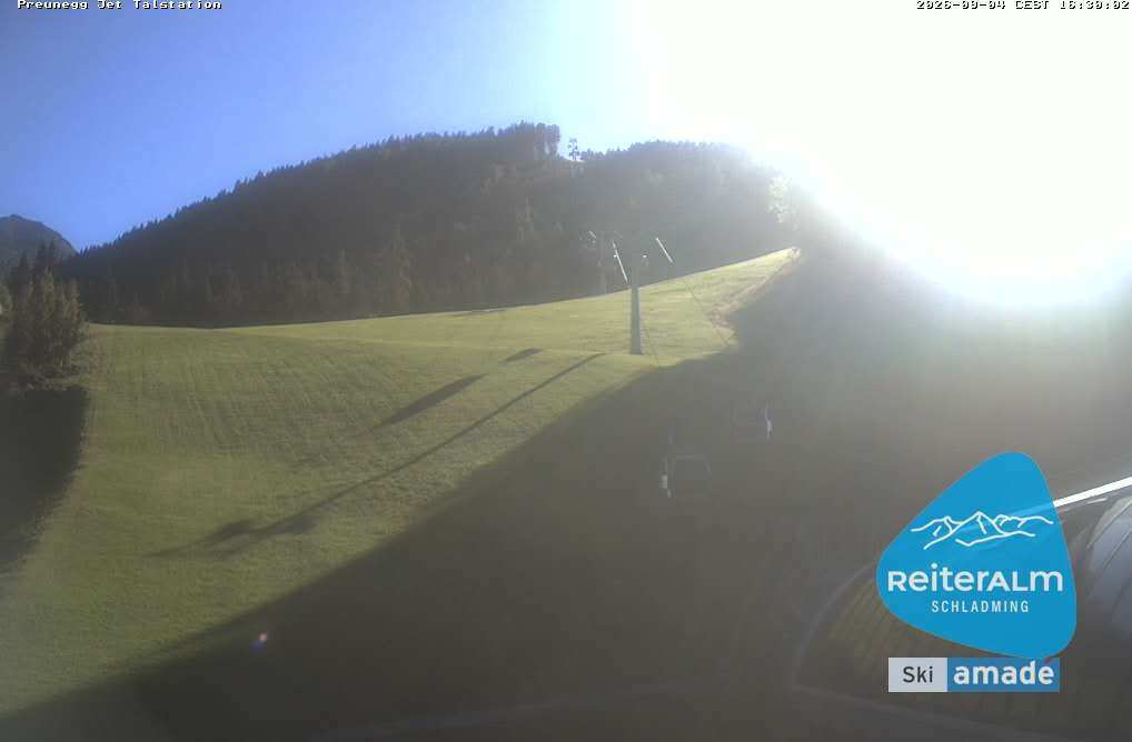 Archived image Webcam Reiteralm: Preunegg Jet Base Station