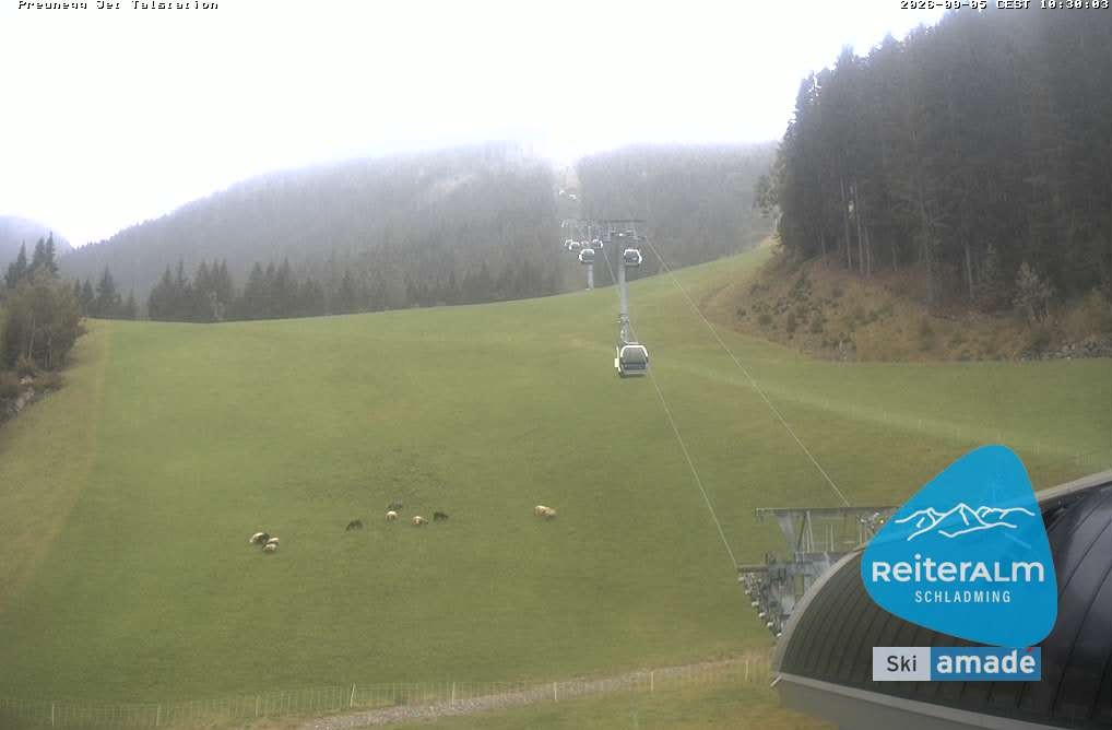 Archived image Webcam Reiteralm: Preunegg Jet Base Station