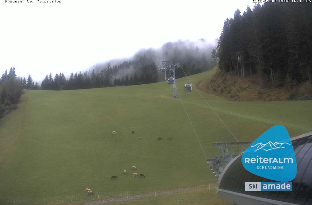 Archived image Webcam Reiteralm: Preunegg Jet Base Station