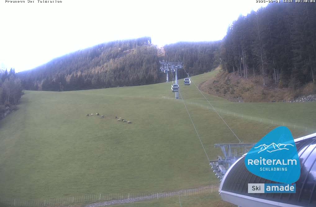 Archived image Webcam Reiteralm: Preunegg Jet Base Station