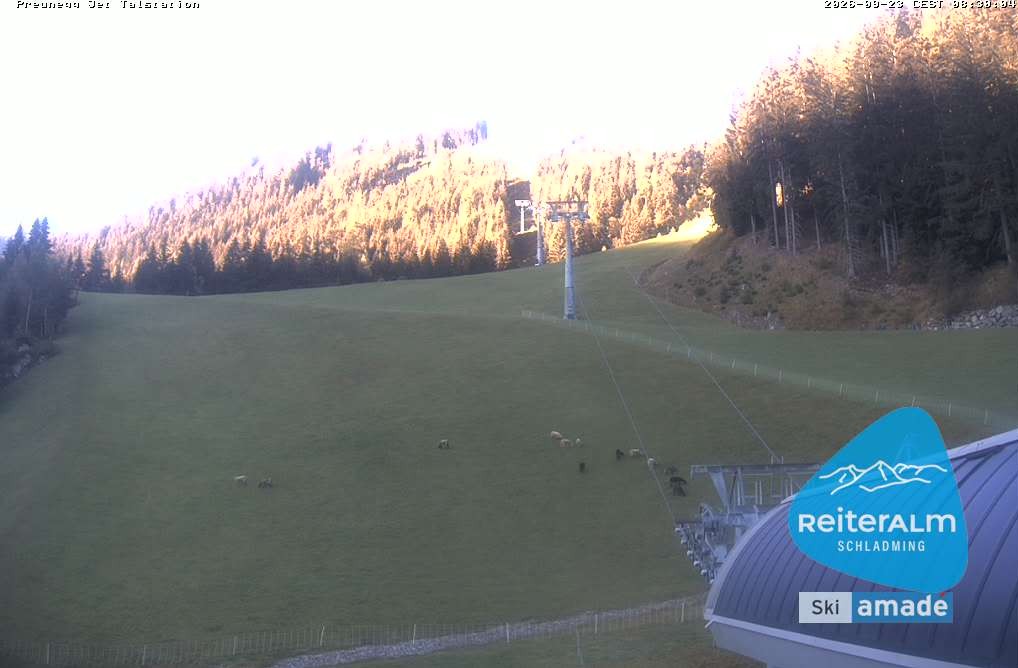 Archived image Webcam Reiteralm: Preunegg Jet Base Station