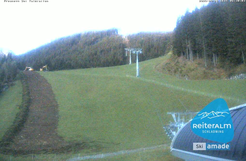 Archived image Webcam Reiteralm: Preunegg Jet Base Station