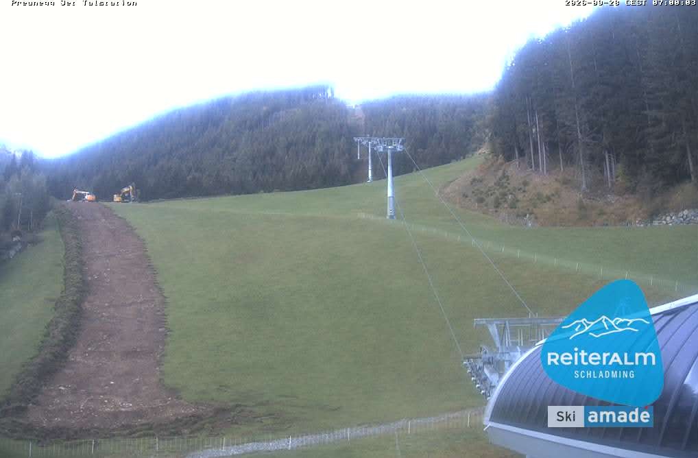 Archived image Webcam Reiteralm: Preunegg Jet Base Station