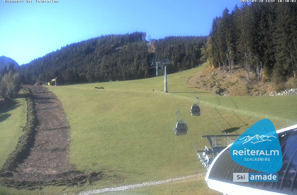 Archived image Webcam Reiteralm: Preunegg Jet Base Station