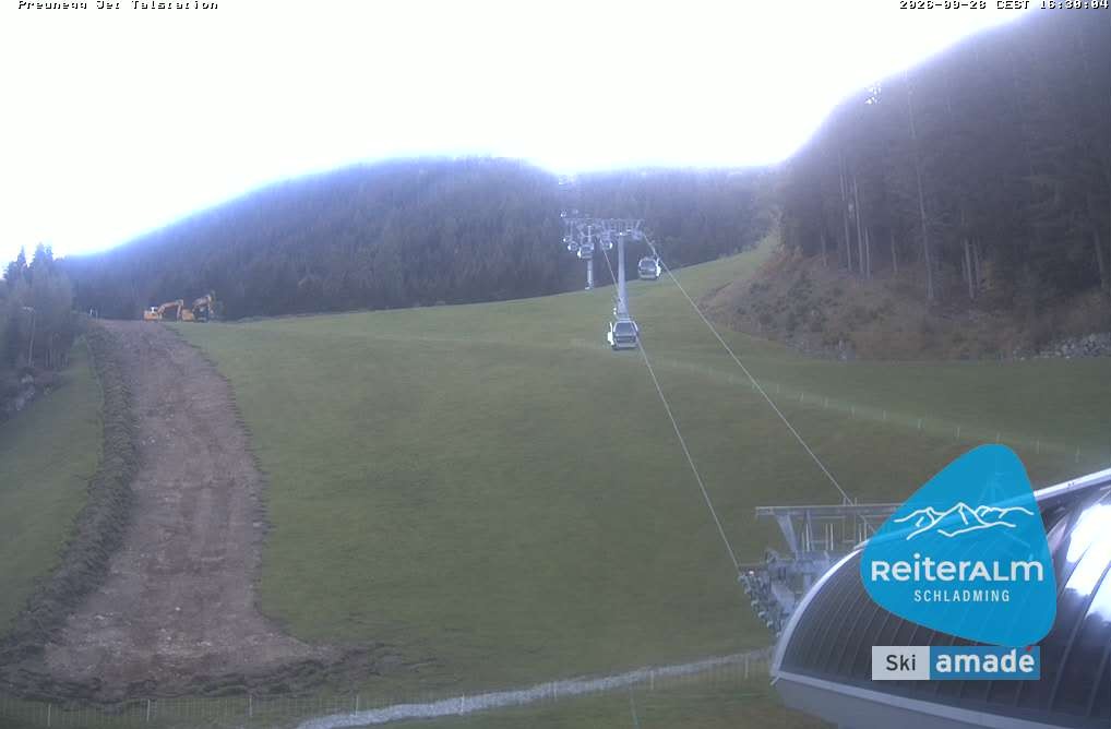 Archived image Webcam Reiteralm: Preunegg Jet Base Station