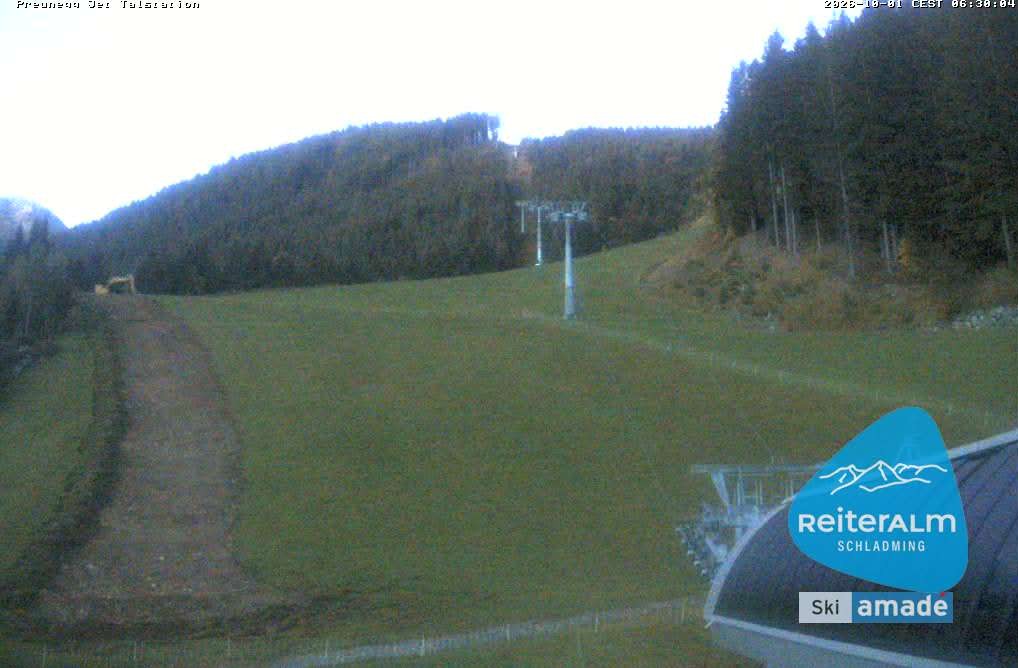 Archived image Webcam Reiteralm: Preunegg Jet Base Station